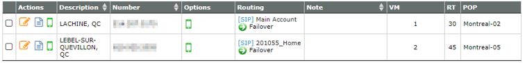 My VoIP.MS DIDs Under DID Numbers | Manage DID(s)
