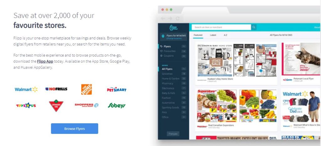 Flipp App for digital flyer - Best grocery app 