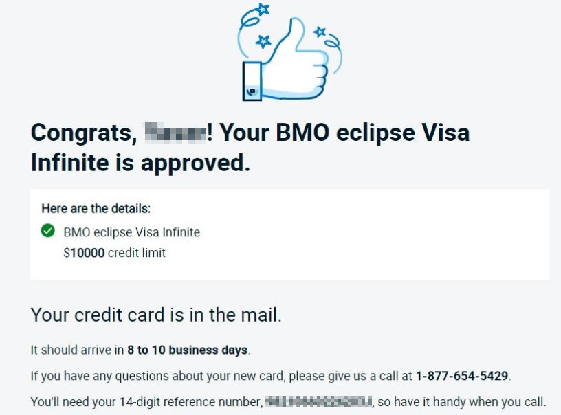 3 new Credit Cards - 2. BMO eclipse Visa Infinite