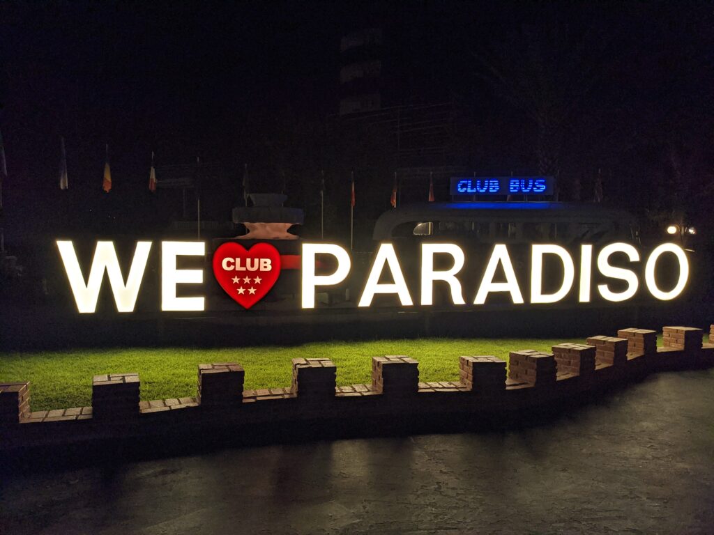 We Love Paradiso Sign, Alanya, Turkey