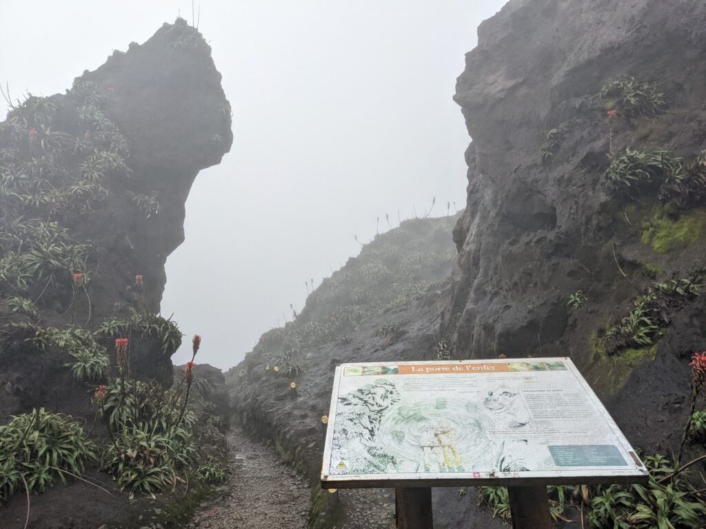 This Path Leads to the Magical Spot in La Soufriere volcano, Guadeloupe