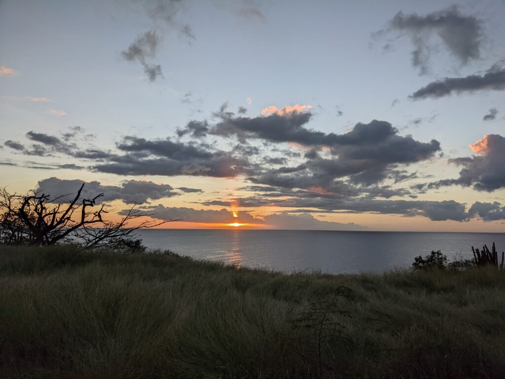 Sunset Through the West Coast Route in Guadeloupe