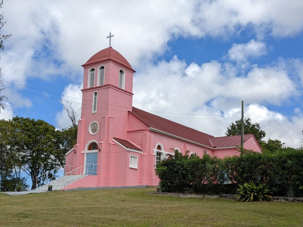 Our Lady of Perpetual Help, Pink Church in Antigua