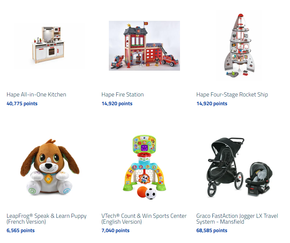 Children and Toys Category Under MBNA Rewards