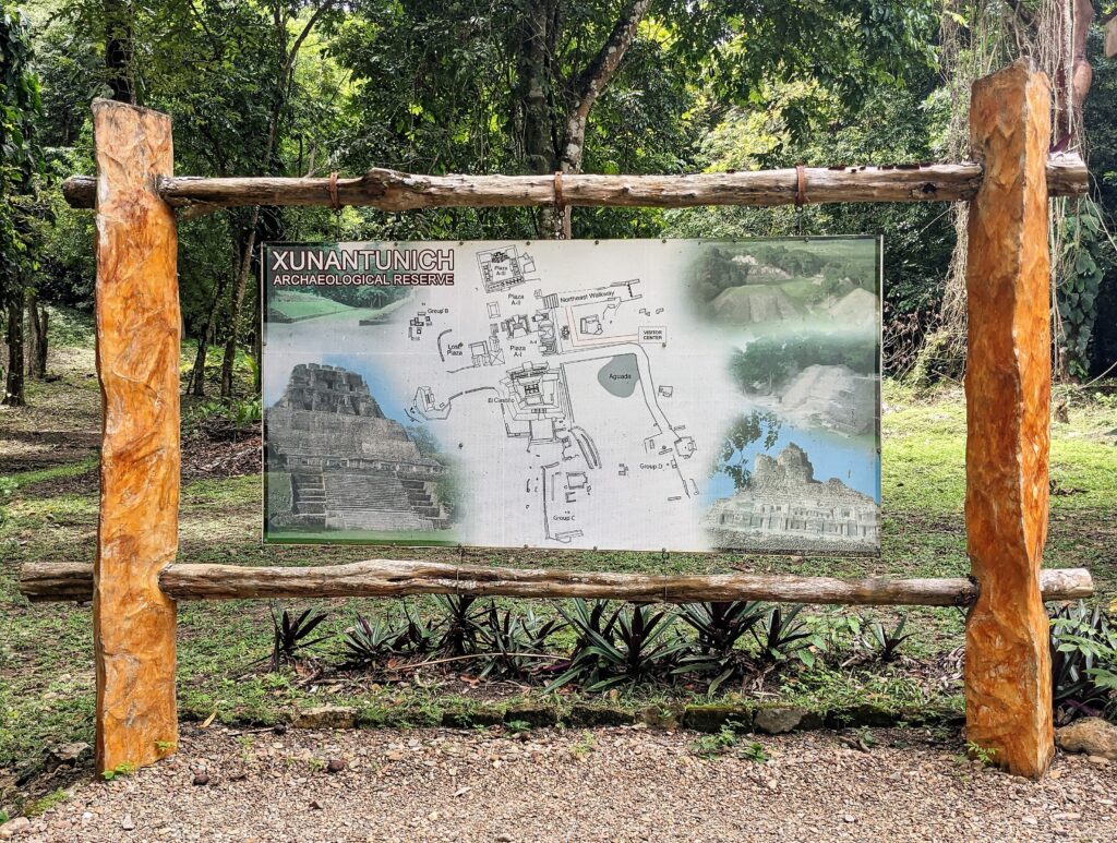 Xuantunich Archeological Reserve Map, Belize