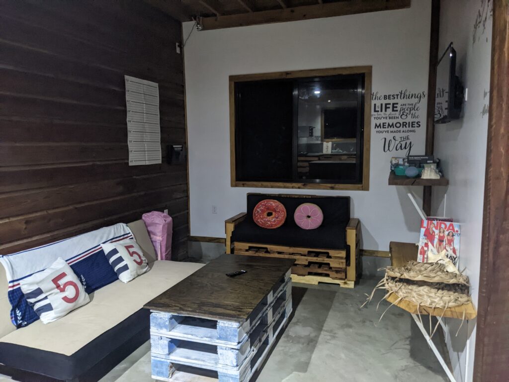 The Common Area Inside the Kitchen, Royal Rat Hostel, Belize