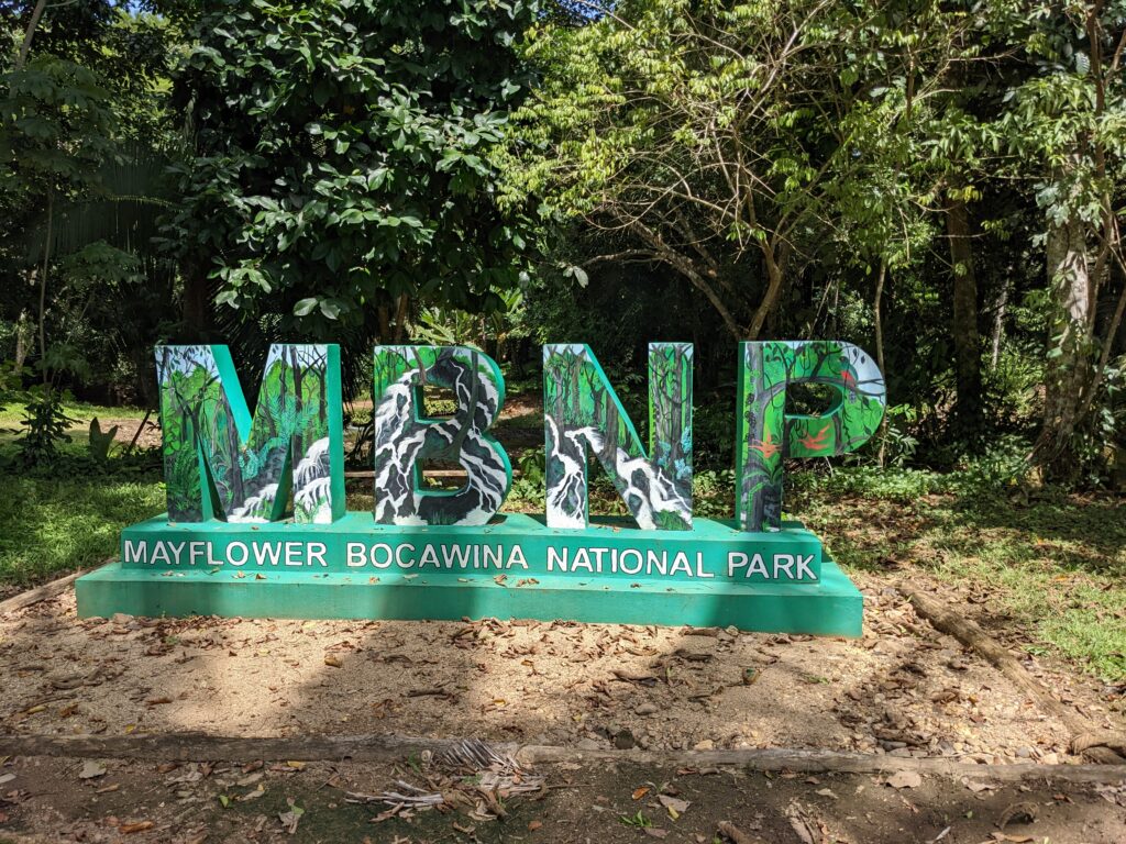 Lovely MBNP Sign, Belize